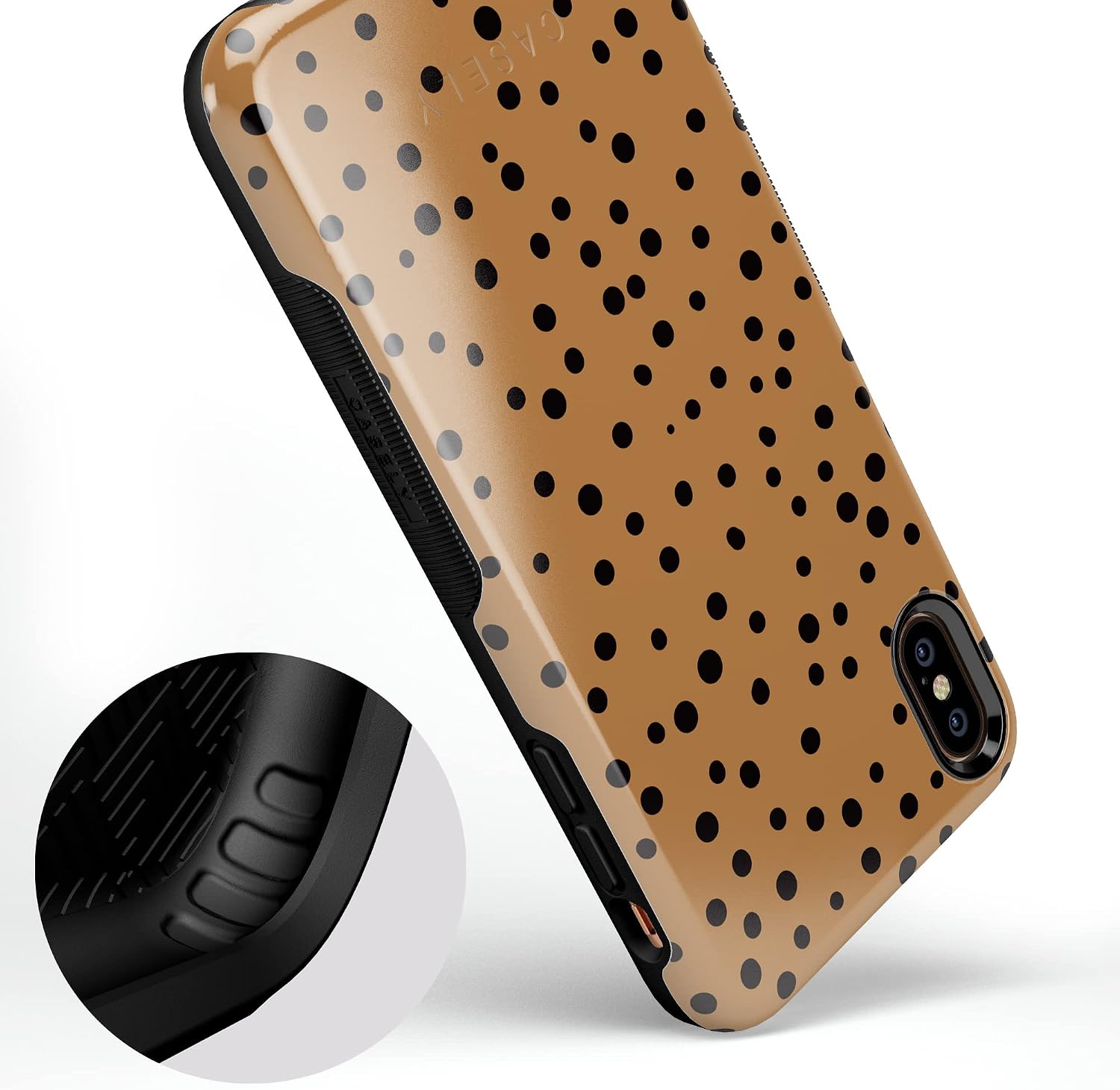 Casely iPhone Xs Max Case | Spot On | Dotted Animal Print | Bold Protective Design