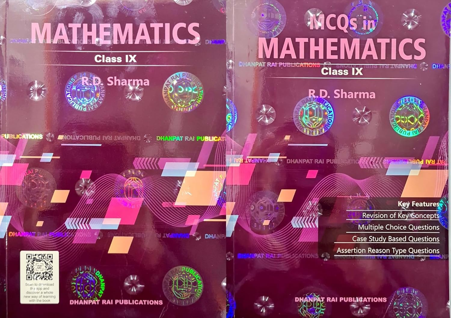 R.D. Sharma Mathematics Class 9 Books Set, CBSE Examination 2025-26, 2 Volumes with MCQs