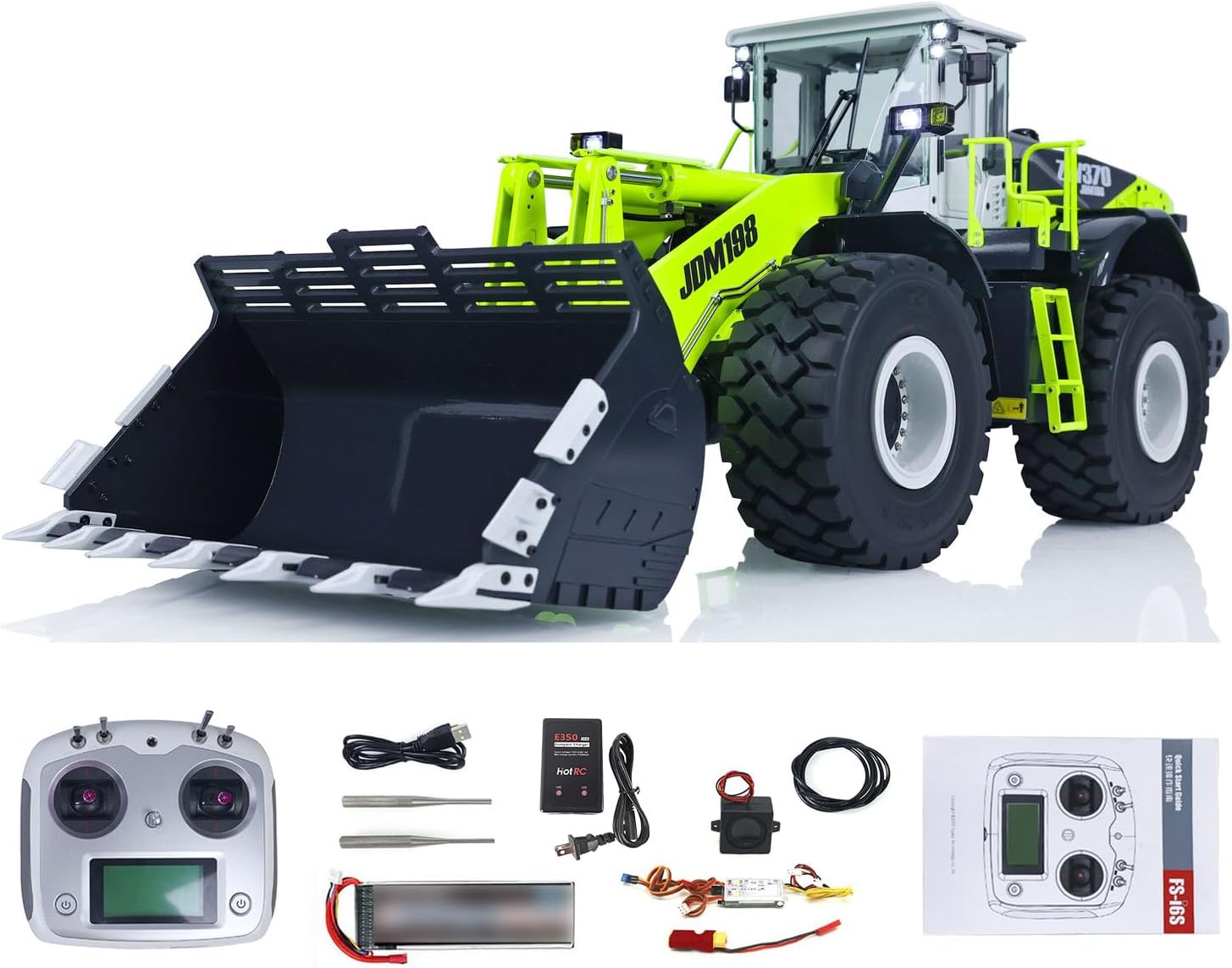 TOUCAN RC HOBBY 1/14 ZW370 Hydraulic RC Loader JDM 198 201 Sound System RTR Construction Car for Ages 18+