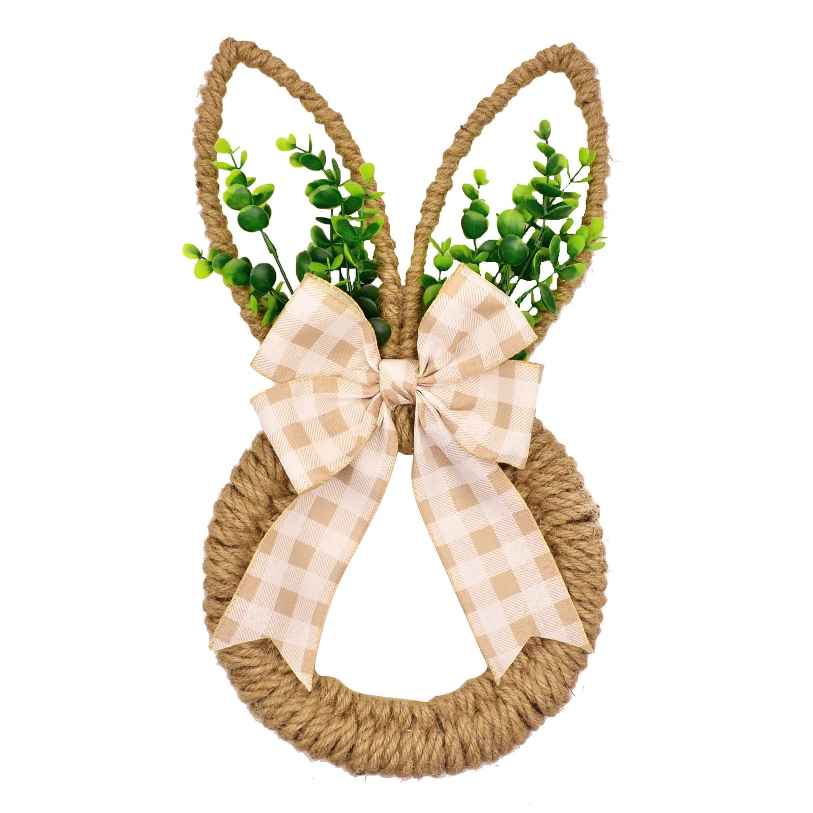 Yhplxyuus Multicolor Artificial Flower Wreath With Bowknot Rabbits Shaped Garlands For Home Wall And Garden Decorations Door Hanging Front Door Easters Wreath