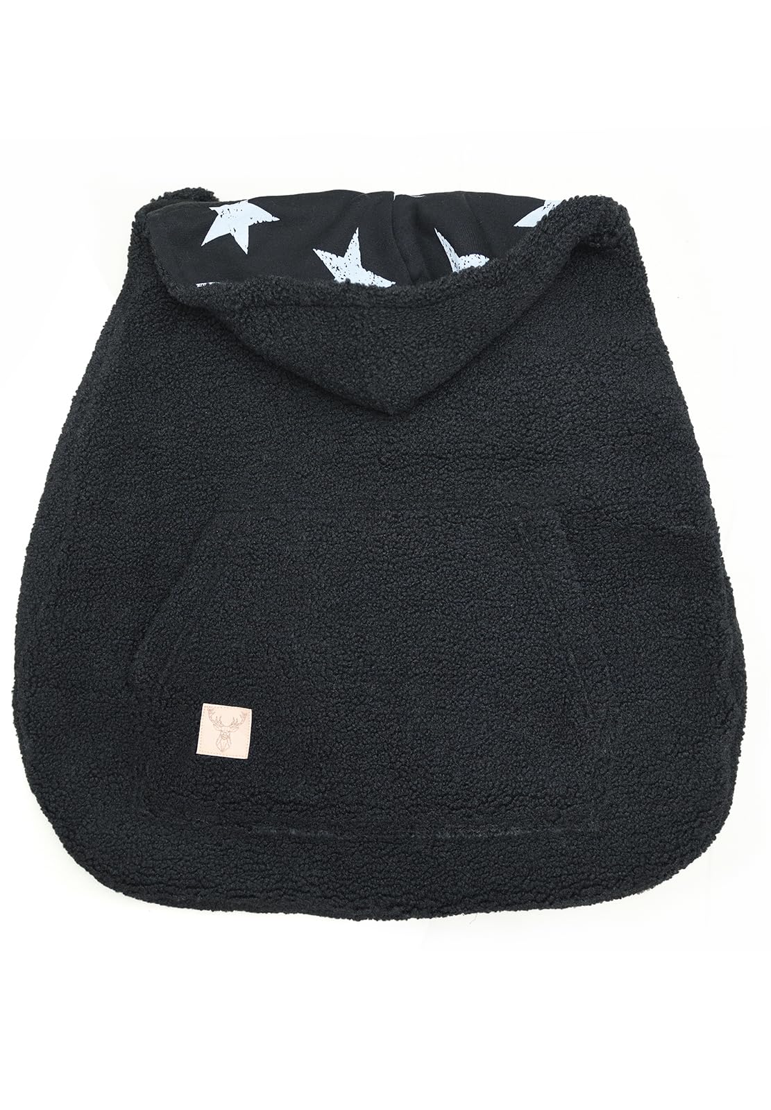 MijaCulture TEDDY Housse universelle pour porte-bébé couverture chaude bébé noir étoiles