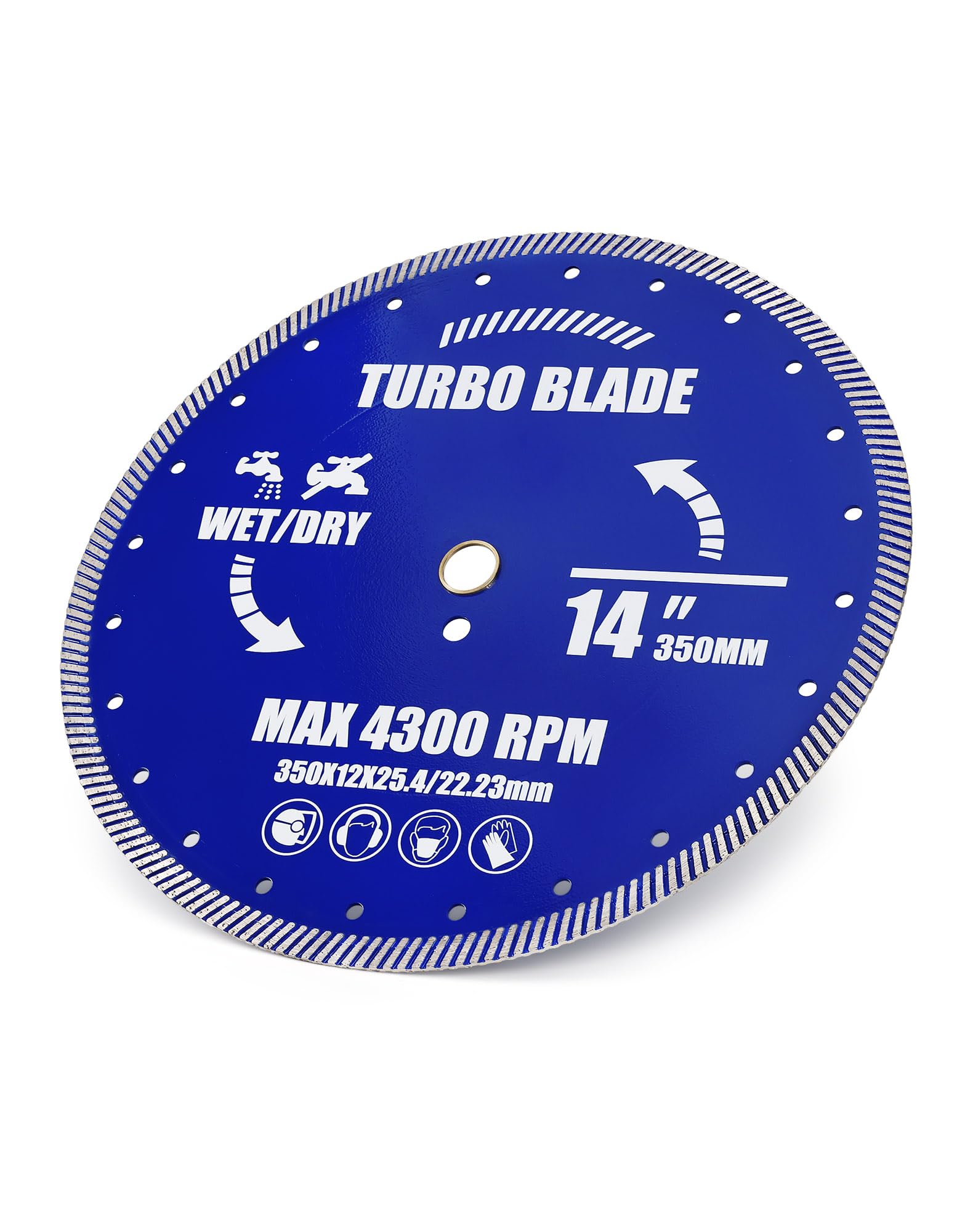 Diamant-Trennscheibe Ø 350 mm x 25,4 mm,Diamantscheibe für Beton, Granit, Stein für Stein,Beton,Granit,Ziegel uvm