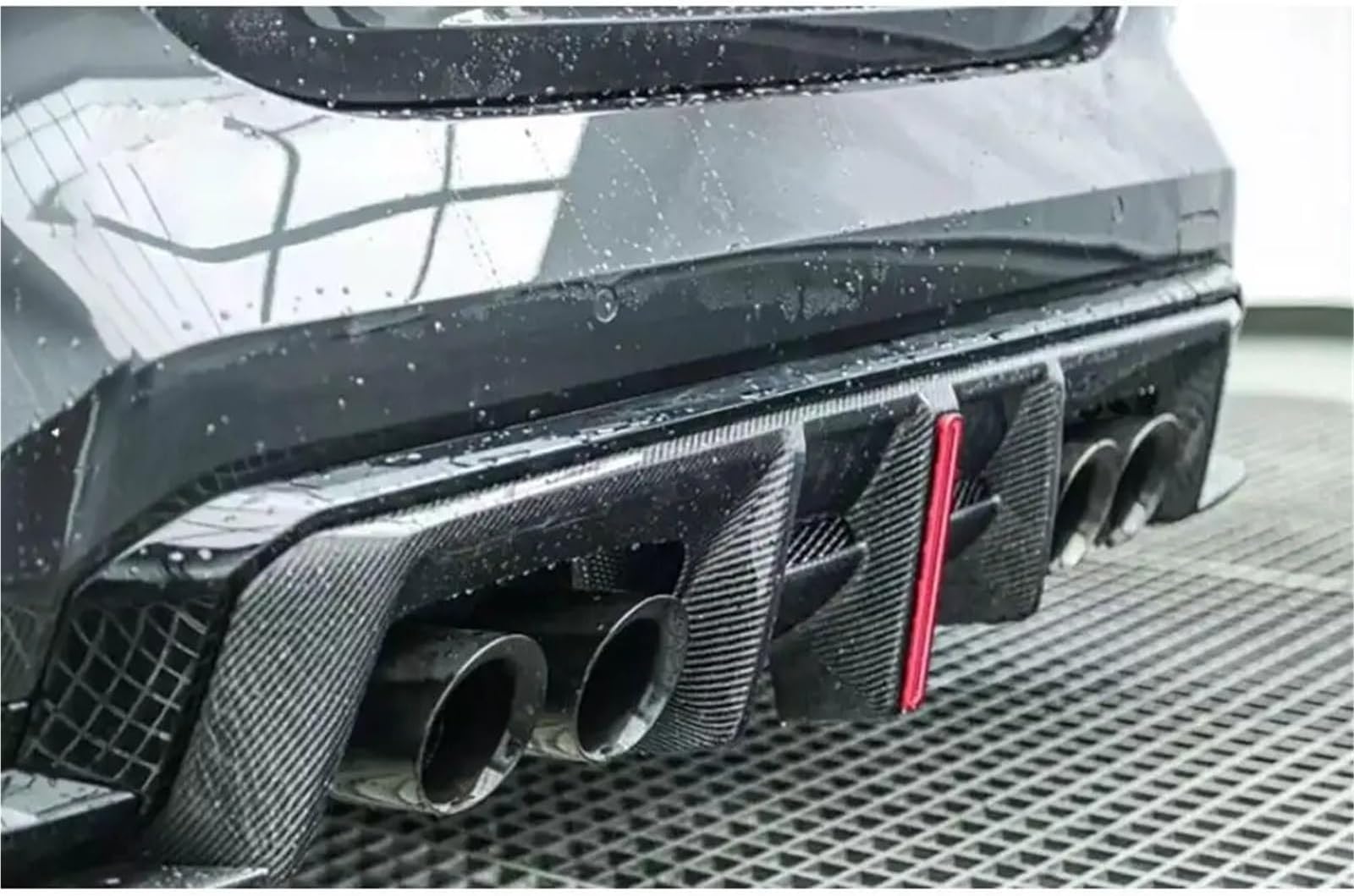 Carbon Fiber Rear Bumper Lip Diffuser Side Splitters Body Kitrs Compatible with BMW 4 Series G82 G83 M4 2021+ FRP Car Accessories