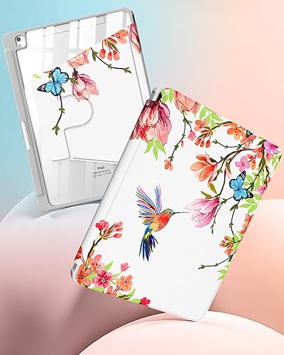 Miniatura 9 de Uppuppy Funda para iPad de 987 generación de 10.2 pulgadas con portalápices para niños y mujeres, lindos astronautas kawaii, astronautas,