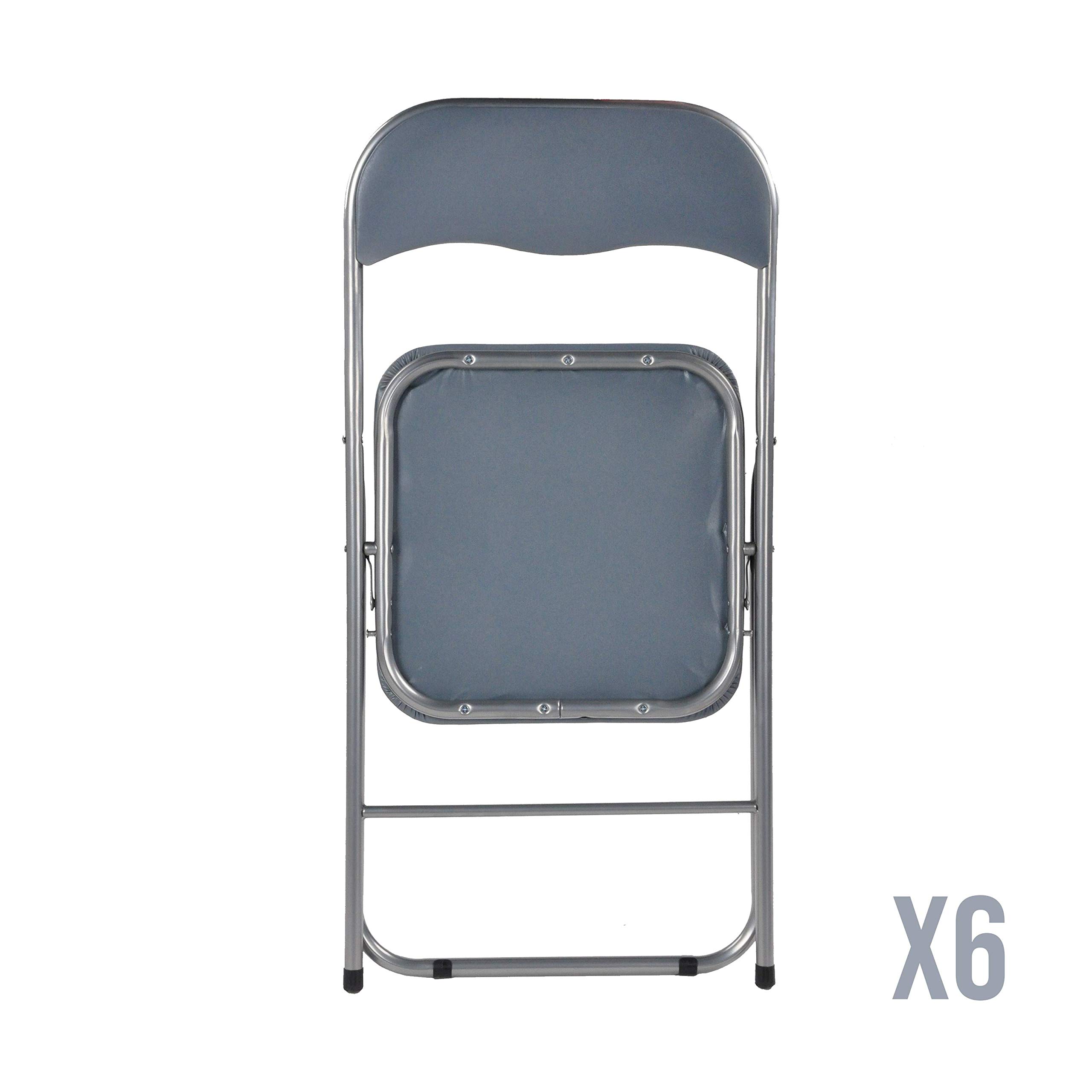 La Silla Española Sedia Pieghevole, PVC Alluminio, Medidas 78x43,5x46cm