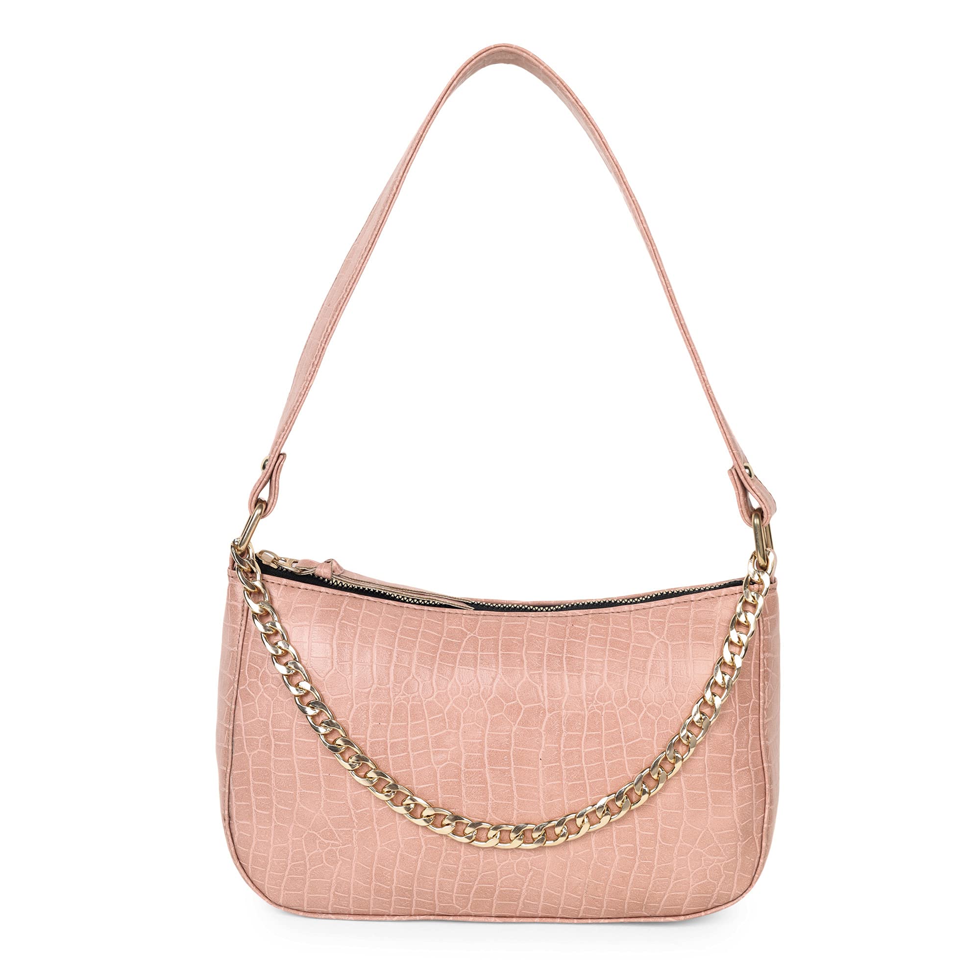 GM CREATIONS ® Leatherette Formal Casual Beauty Fashion Latest Stylish Shoulder Cross-body Side Sling Handbag with Non-Detachable Travel Chain For Women (Pink) (B09G1WJY2T) Amazon Price History, Amazon Price Tracker