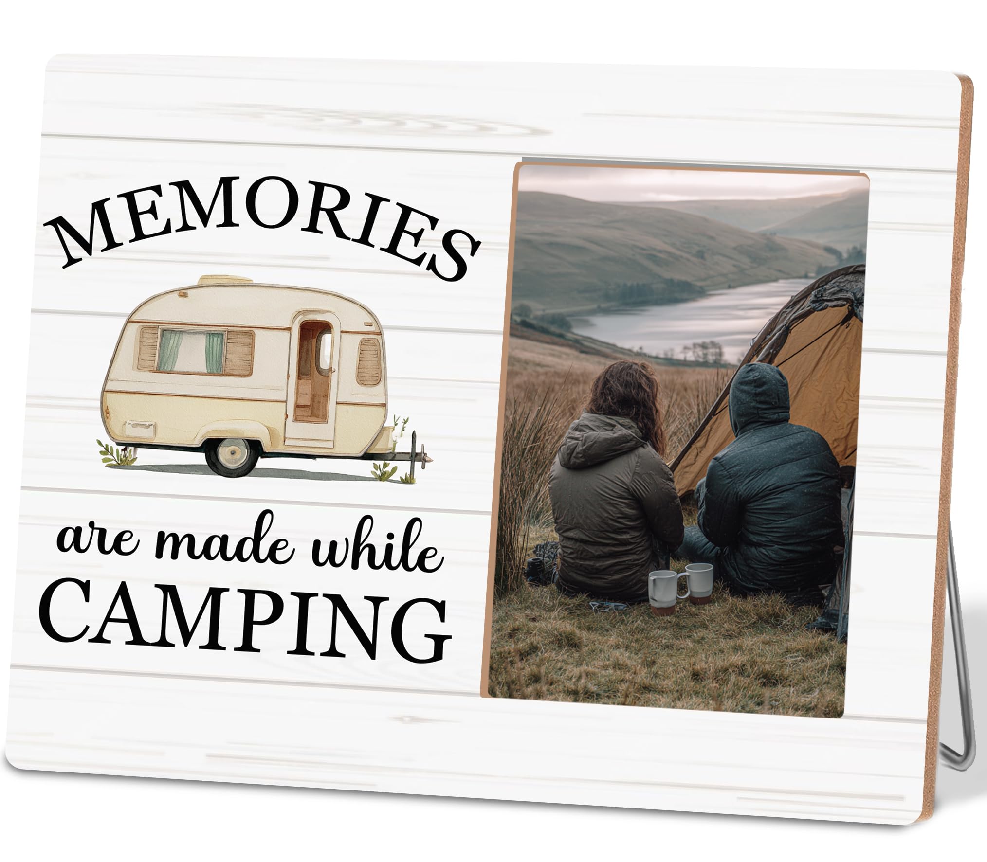 Memories Are Made While Camping Picture Frames Camping Gifts for Women Men Lovers Rv Camp Gift for Camper