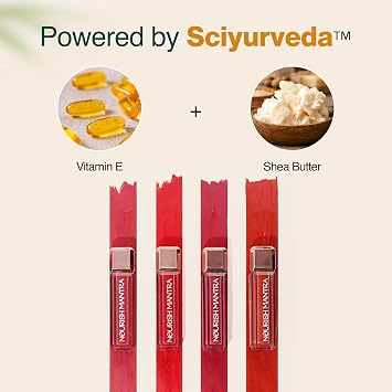 Nourish Mantras Jashn-E-Gulab Lipstick (3.5ml)/ Creamy Matte Liquid Lipstick with SPF/Water Proof/Smudge Proof/Transfer Proof/Long Lasting/Suits All Skin Tones