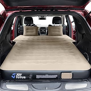 JOYTUTUS SUV Inflatable Mattress for Outdoor Car Camping,Soft Flocking and Extra Thick Oxford Surface Air Mattress, SUV Ai...