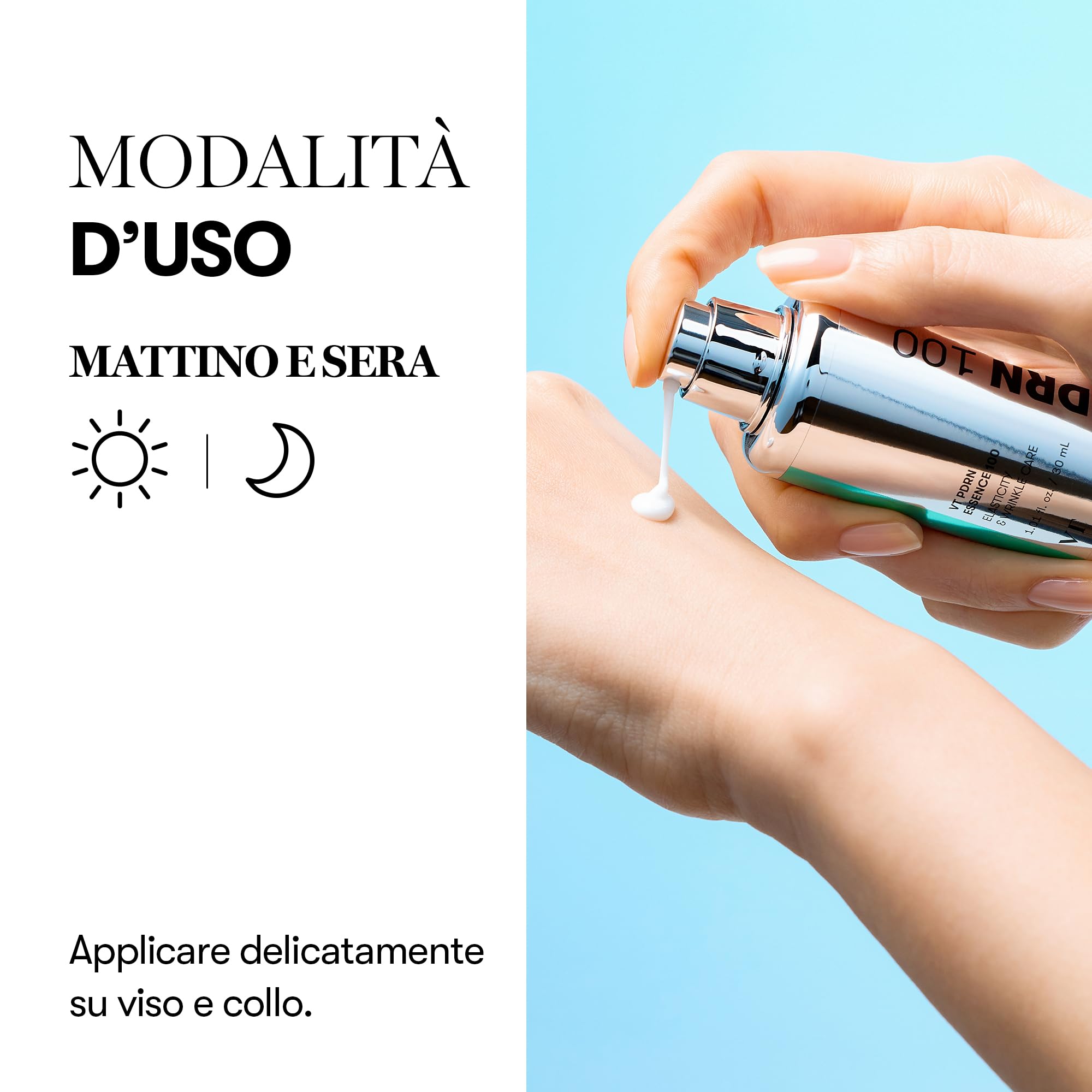 VT COSMETICS PDRN 100 Essence, Siero Illuminante Intensivo, PDRN Vegano 100,000ppm, Rigenerazione e Rimpolpamento della Pelle, Idratante e Nutriente, Rassodante, Anti-rughe (30ml / 1.01 fl. Oz)