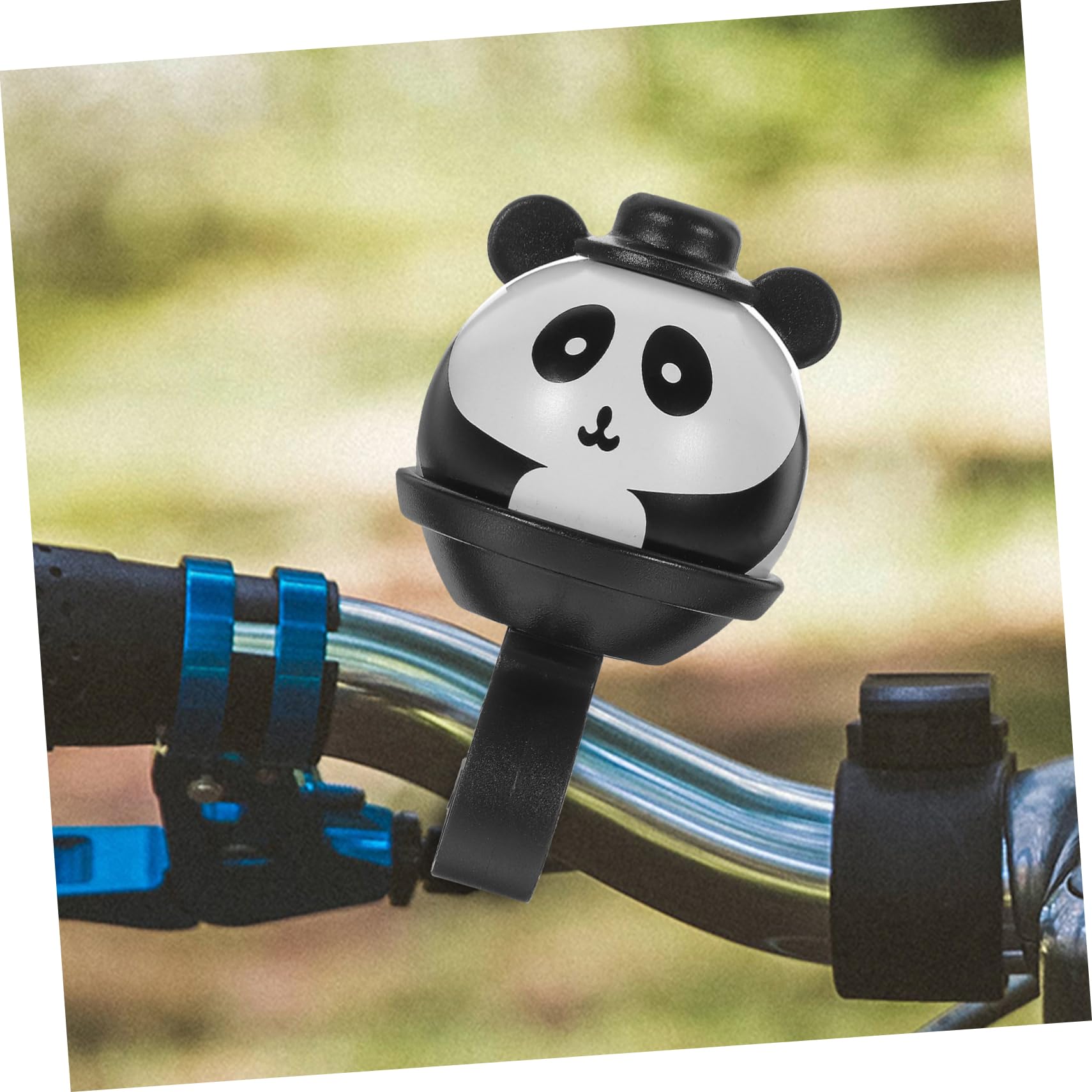 Abaodam 5 Pièces Cloche de Vélo Cartoon Portable pour Garçon Fille Accessoire Pratique pour Vélos et Trottinettes Design Mignon Noir et Blanc Panda
