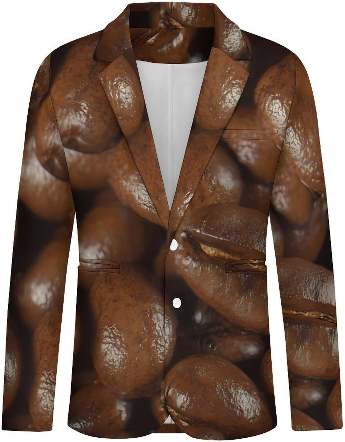Coffee Beans Mens Blazer Casual Suit Sport Coat Travel Blazers Lightweight Suits Jacket
