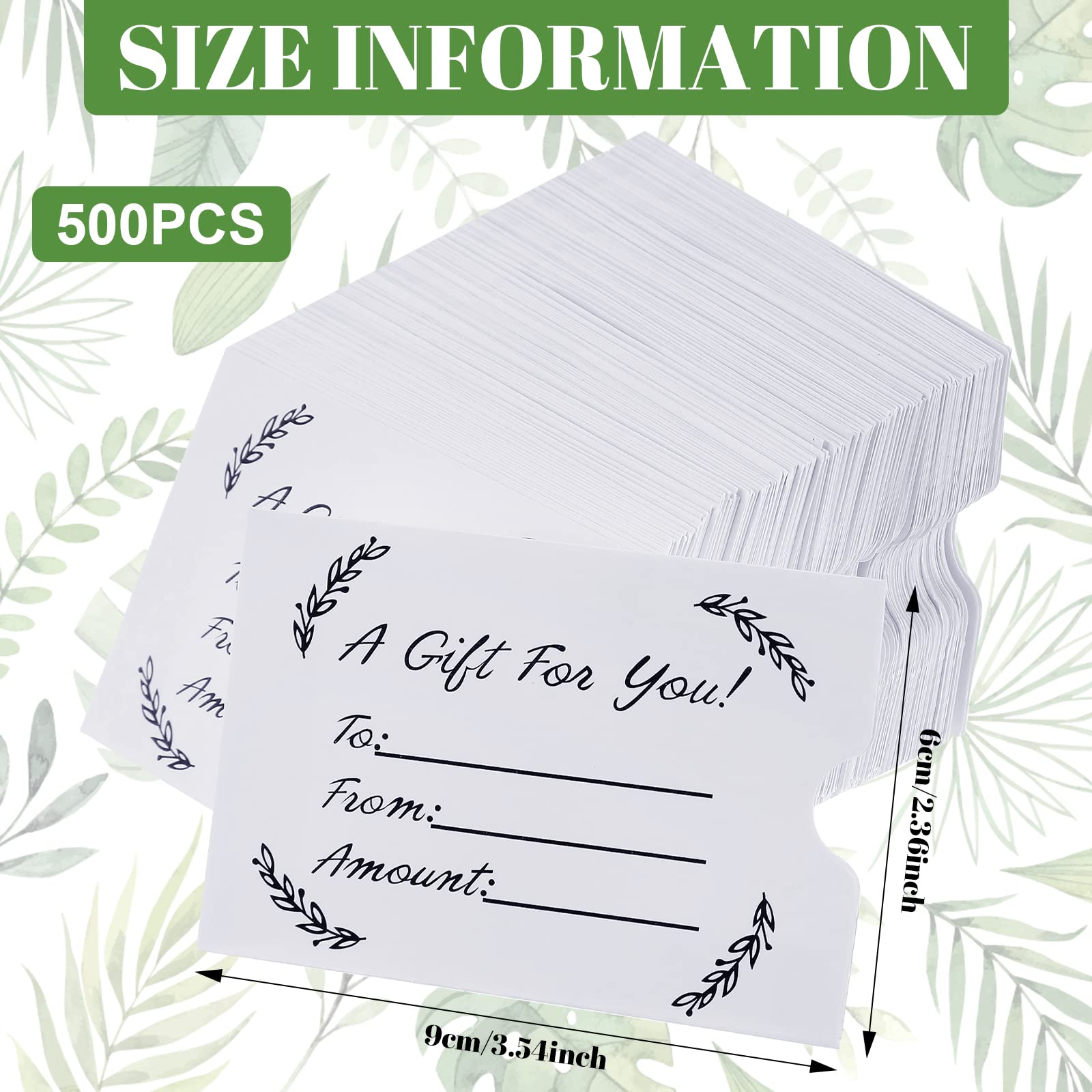 gift card sleeves amazon Amazon.com : Eaasty 500 Pcs Gift Card Sleeves Christmas Card Envelopes  Sleeves Holder Protector for Business, 2.36 x 3.54 inch(Fresh) : Office  Products main image 1