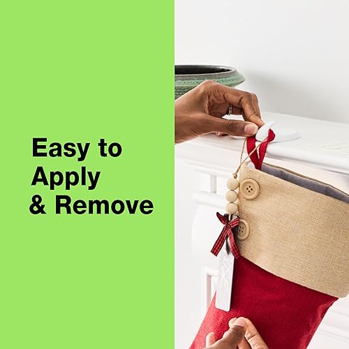 Miniatura 3 de FrogTape reMOVEables Ganchos de pared resistentes, sin daños, fáciles de quitar y reutilizar, gancho de pared mediano con tiras adhesivas, soporta