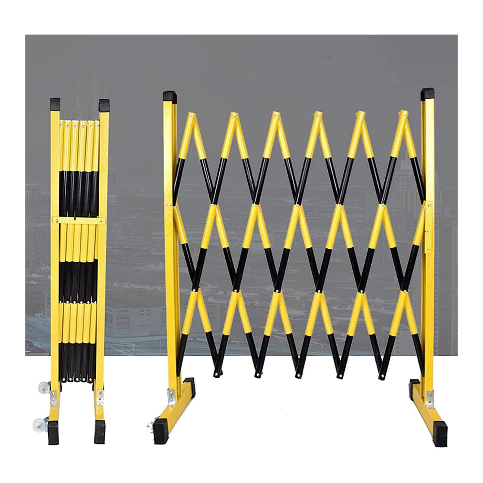 Barrière extensible en métal 1 pièce clôture de jardin portable réglable en aluminium