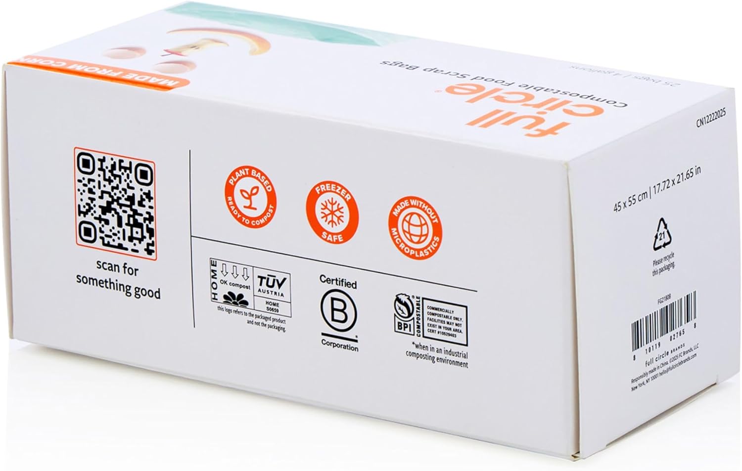 Full Circle Compostable Food Waste Bags 4 Gallon 25ct, Extra Thick image 4