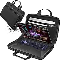 Vista 10 de Smatree Carcasa rígida resistente compatible con Acer Nitro 5/Aspire 7, ASUS ROG Strix G16/SCAR 16, DELL m16 R2/m16/G16, para MSI Stealth 16/GF65