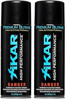 XIKAR PUROFINE High Altitude Performance Butane Fuel Refill - Premium Quality Fuel for Lighters with Jet Flame and Zero Impurities | Pure Butane Refill for Clean Burning - 8 Oz (400ml) Pack of 2