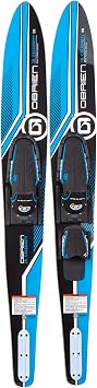OBrien Celebrity 64 Combo Water Skis with Jr. X-7 Adjustable Bindings for Smaller Skiers - Women & Teens, Fits Mens US Foot Size - 2-7