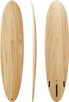 Amazon | nanazero WOOD SKIN サーフボード Mini Mal 7'8
