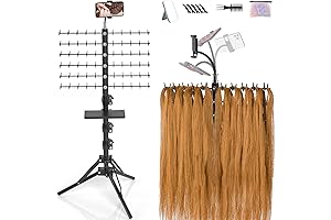 Moricher Shelf Hair Stylist - Adjustable Tripod Height, Holds 120 Pegs for...