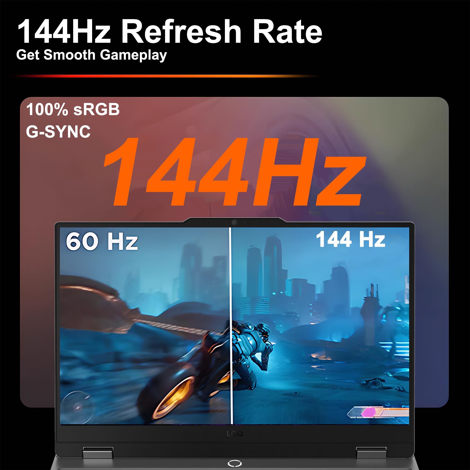 Lenovo LOQ Gaming Laptop 15.6" FHD IPS 144Hz (100% sRGB, G-SYNC) Intel 10-core i5-13450HX 16GB RAM 1TB SSD GeForce RTX 5050 DLSS4 (440 AI Tops) Backlit Nahimic 5MP Privacy Camera Win11 ICP Hub