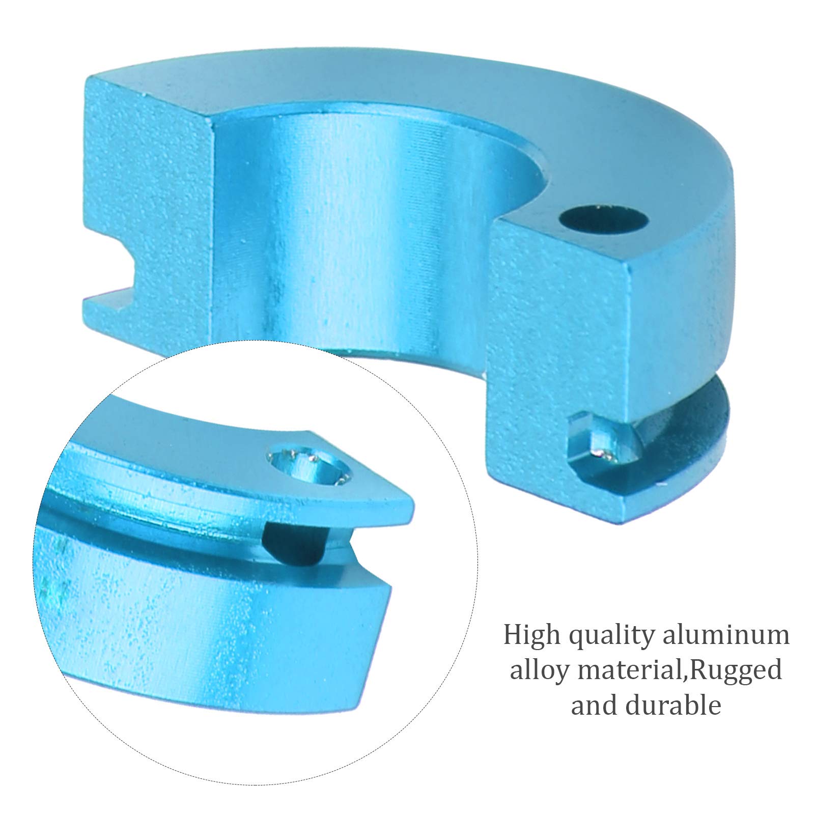 Drfeify 2 Ensembles Mâchoires Embrayage Alliage Aluminium RC HSP 1/10 - Bleu Avec Ressorts
