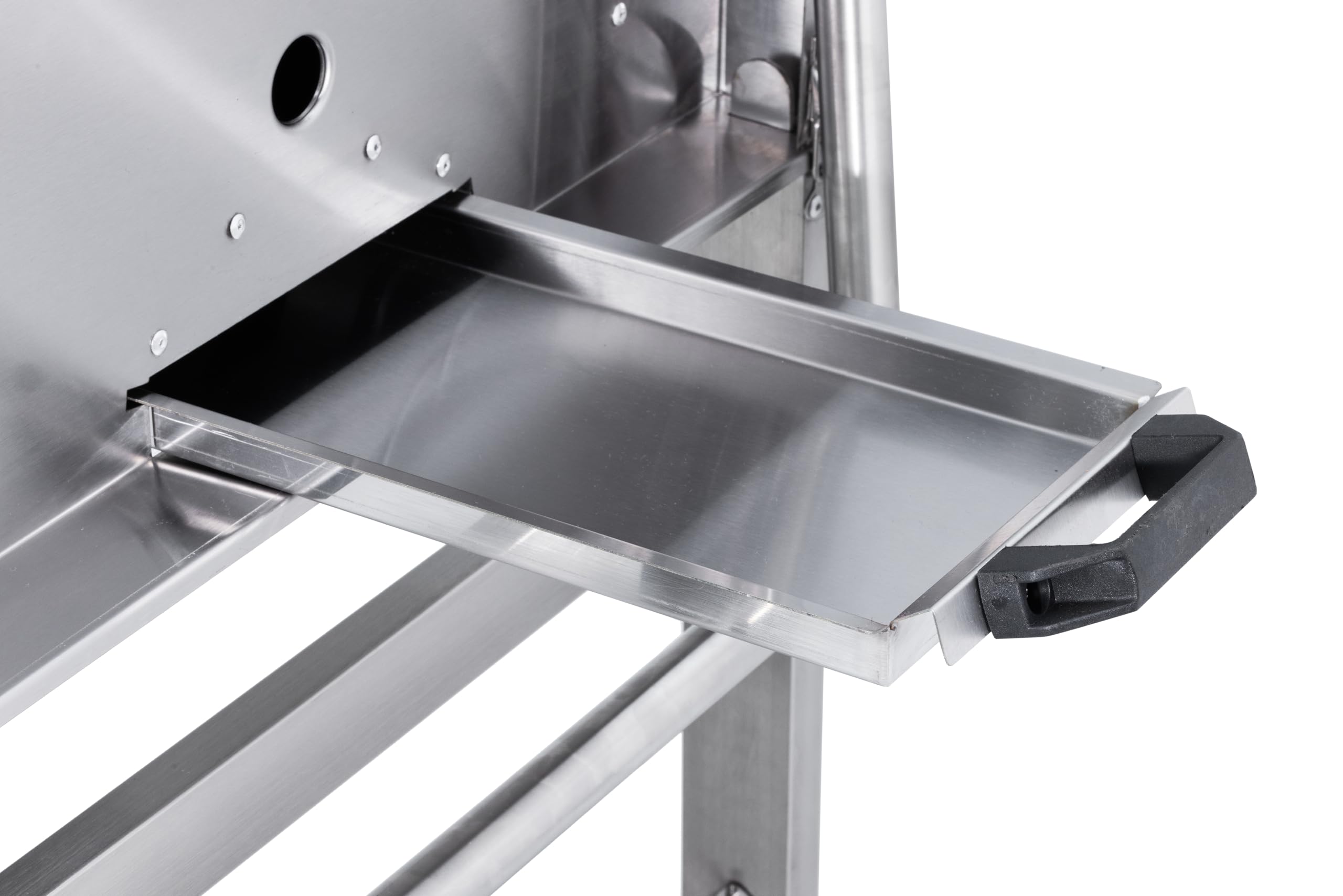 METRO Professional 8-Brenner Gasgrill, Grillfläche 49 x 120 cm, Ablagetisch, fahrbar, Schutzabdeckung, Edelstahl, silber