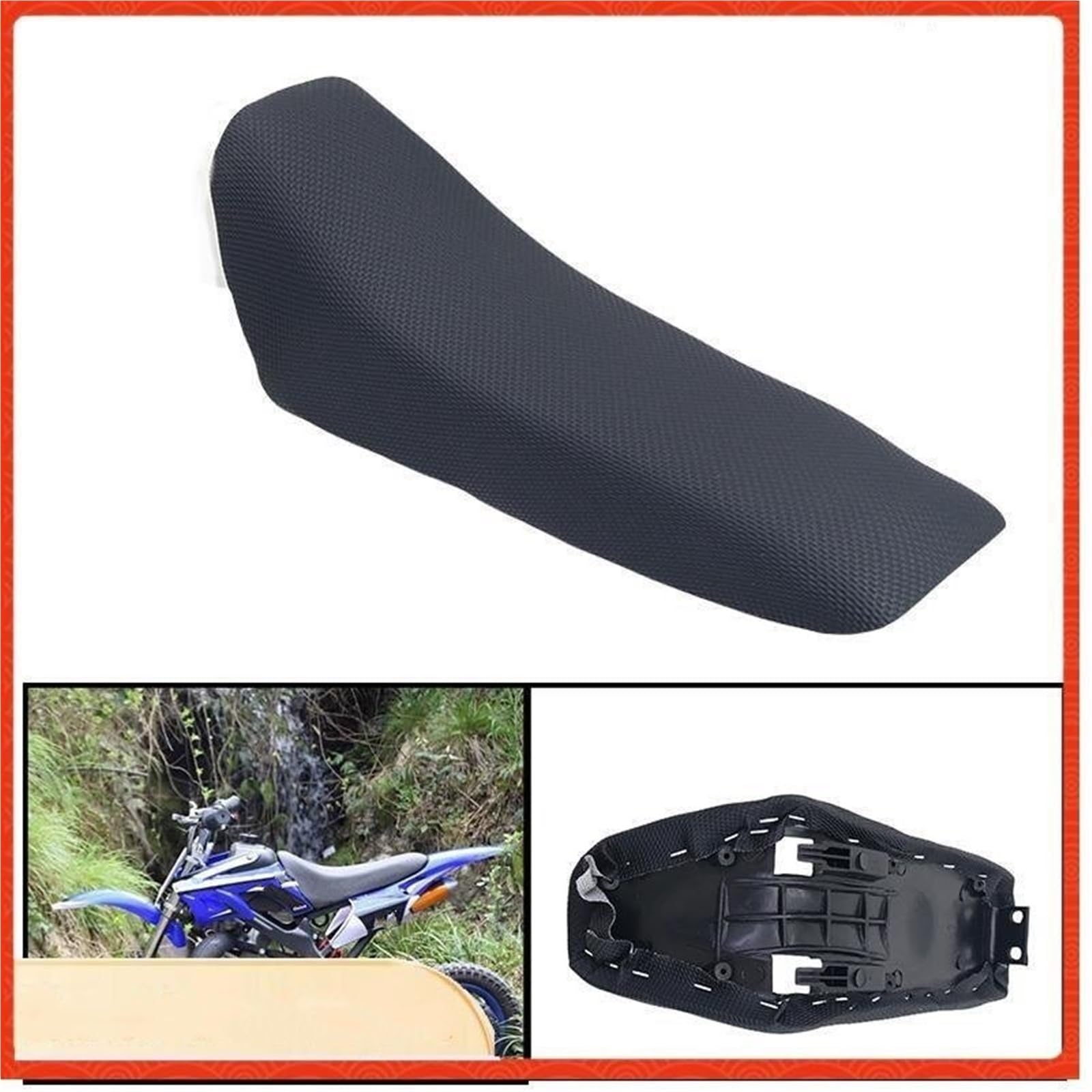 Fotel motocyklowy Fotel motocyklowy piankowe siedzisko pasuje do motoroweru Moto Pit motor terenowy rower górski CRF 50cc 70cc 90cc 110cc 125cc 140cc Poduszka