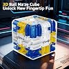 3 D Labyrinth Throws 3 D Labyrinth Rubik's Cube Puzzle Ball Toy Interactive Practical Brain Training Toy Stress Relief for Classrooms Schools Parties Family Reunions
