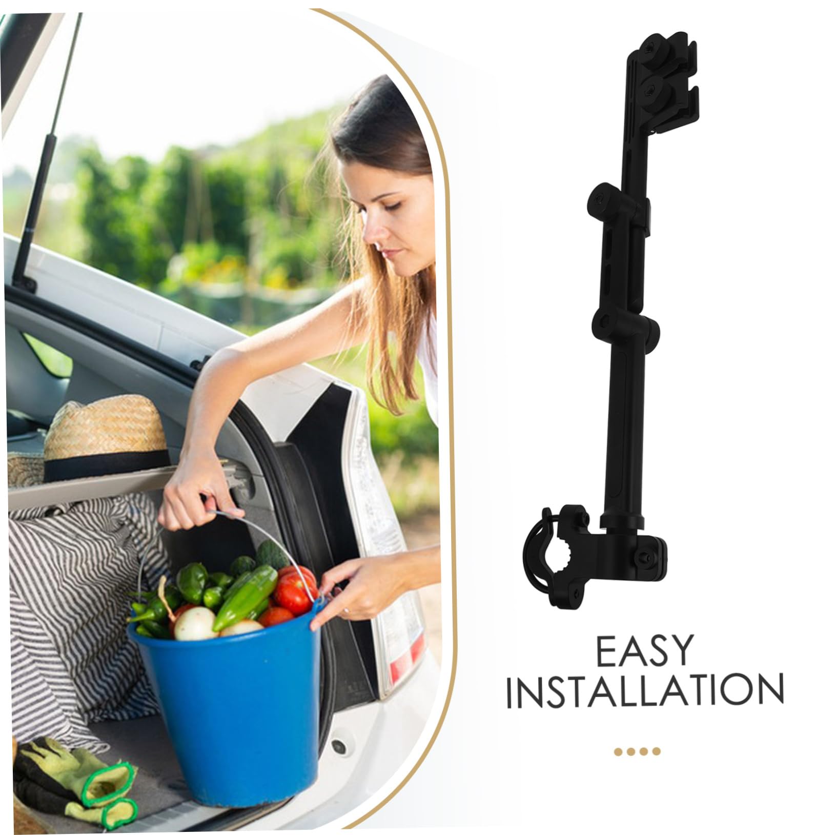 MAGICLULU Paragüero para Vehículos Eléctricos Abrazadera Ajustable Soporte para Paraguas para Carrito de Golf para Uso Exteriores Bicicleta Eléctrica