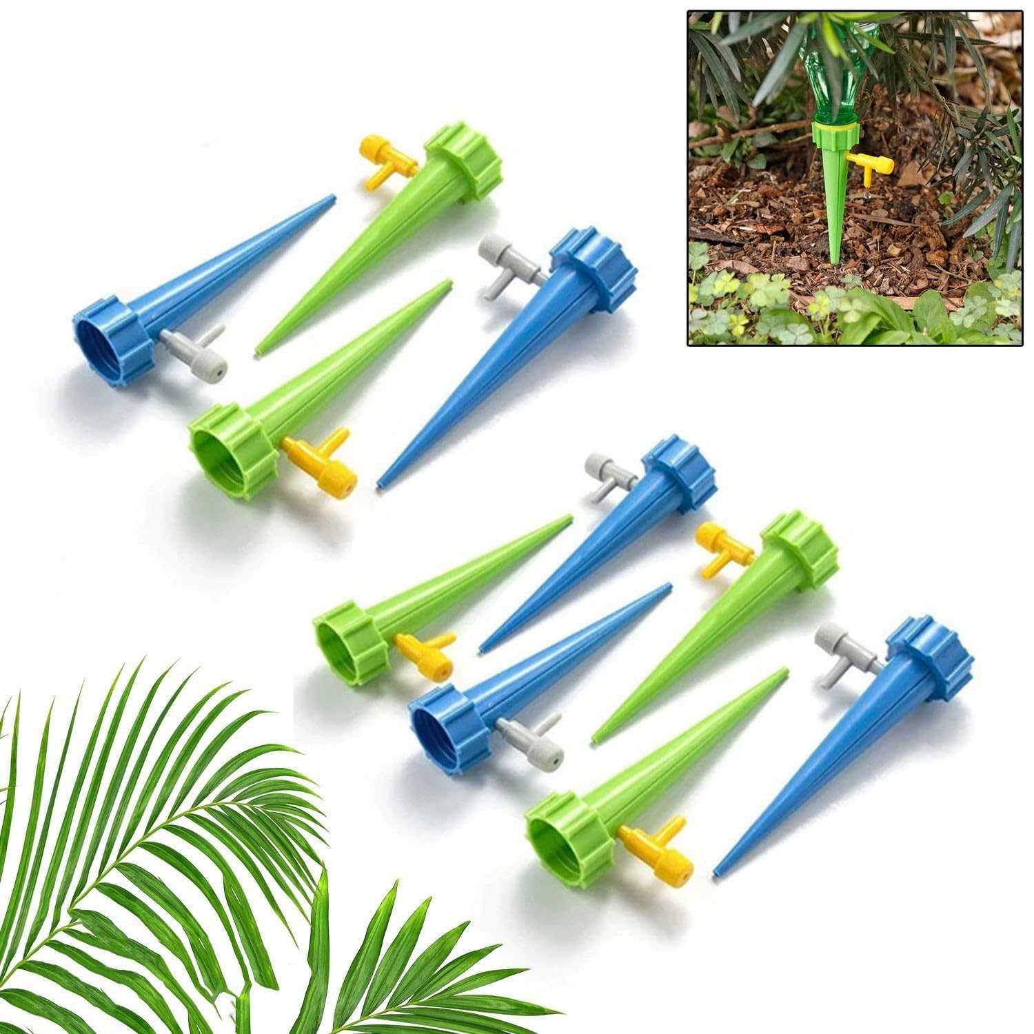 Oblivion Adjustable Plant Watering Spikes 10 pc – Slow Release Dripper Valve for Efficient, Consistent Watering of Garden Plants, Indoor and Outdoor Use - Image 2 thumbnail