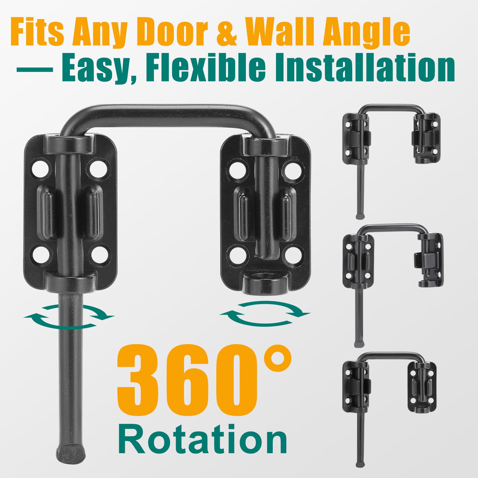 HBL' Sliding Glass Door Lock Patio Sliding Door Loop Lock - Image 2