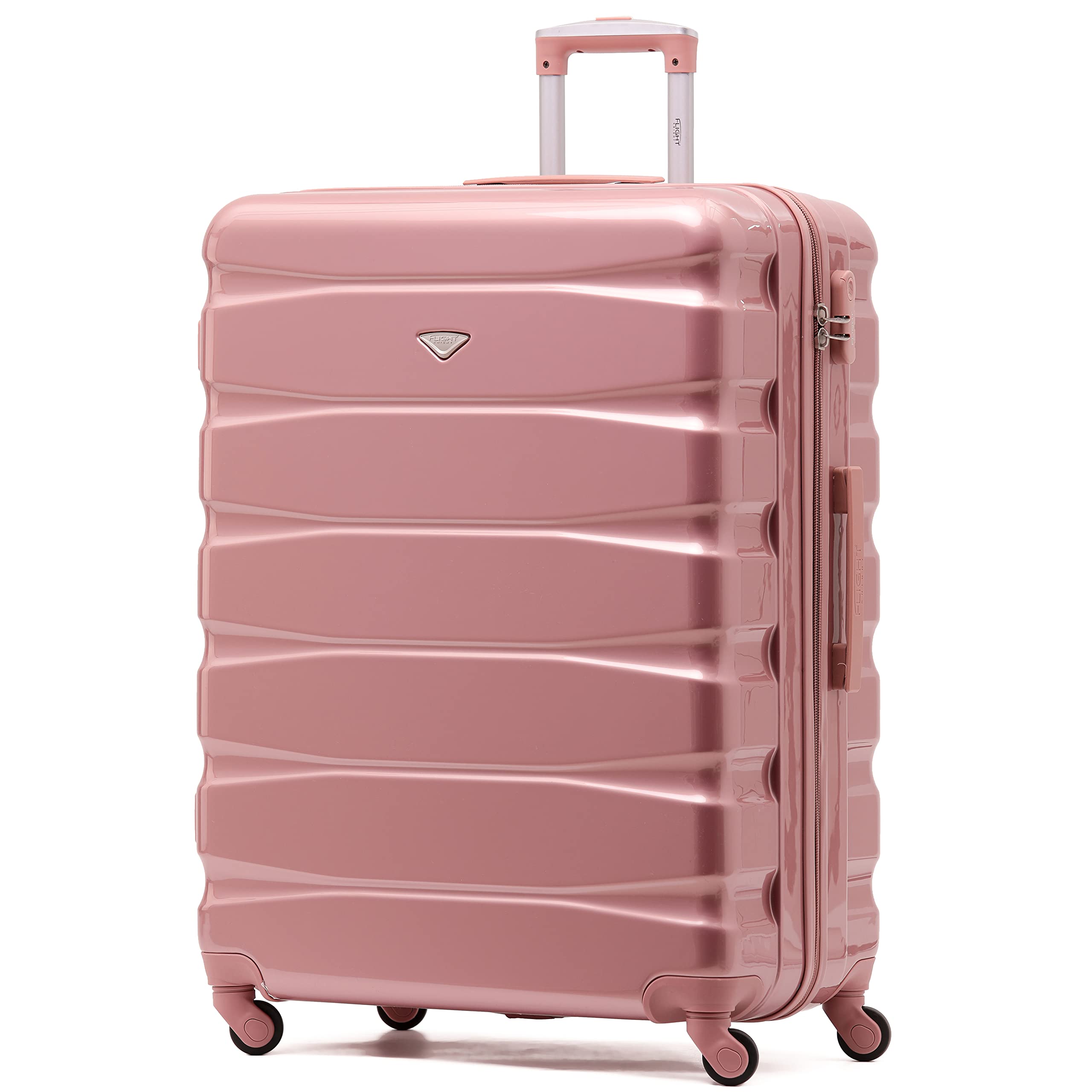Flight Knight Lightweight 4 Wheel ABS Hard Case Medium Suitcase Approved for Over 100 Airlines Including easyJet, British Airways, Ryanair, Jet2, Emirates & Many More - Check-in Medium Size 25" — view 118