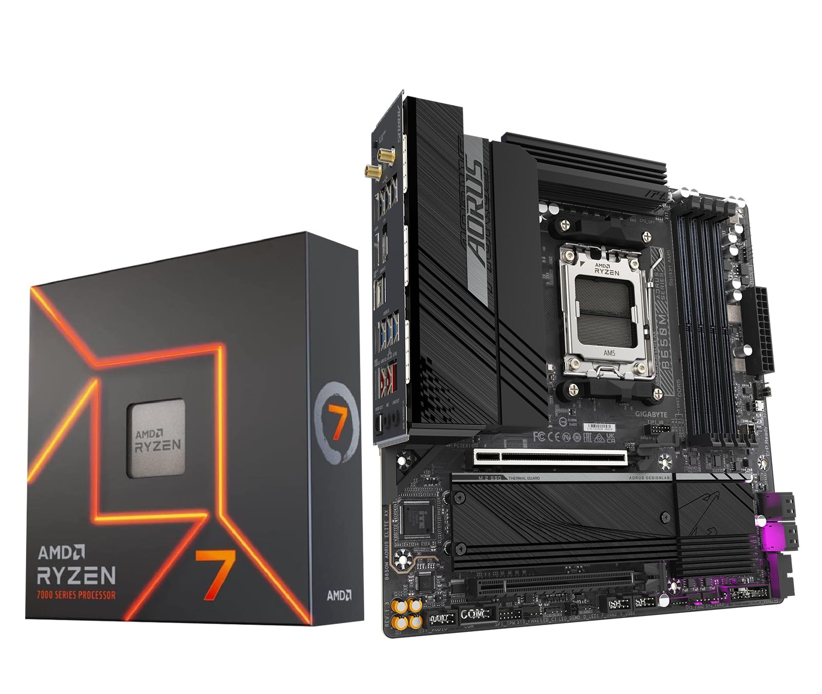 Amazon.com: Micro Center AMD Ryzen 7 7700X CPU Processor Bundle