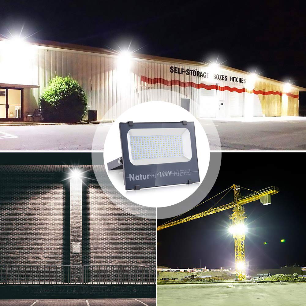 600W LED Strahler Außen, 60000LM Scheiwerfer Superhell Strahler Innen, 6000K LED Fluter Kaltweiß Aussenstrahler IP65 Wasserdicht Flutlicht Aussenlampe Beleuchtung für Sportplatz