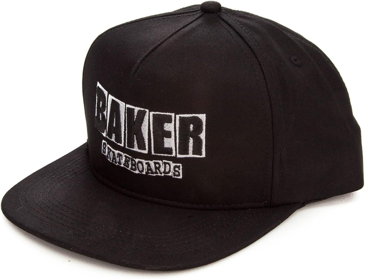 Baker Brand Logo Snapback Hat - Black/White