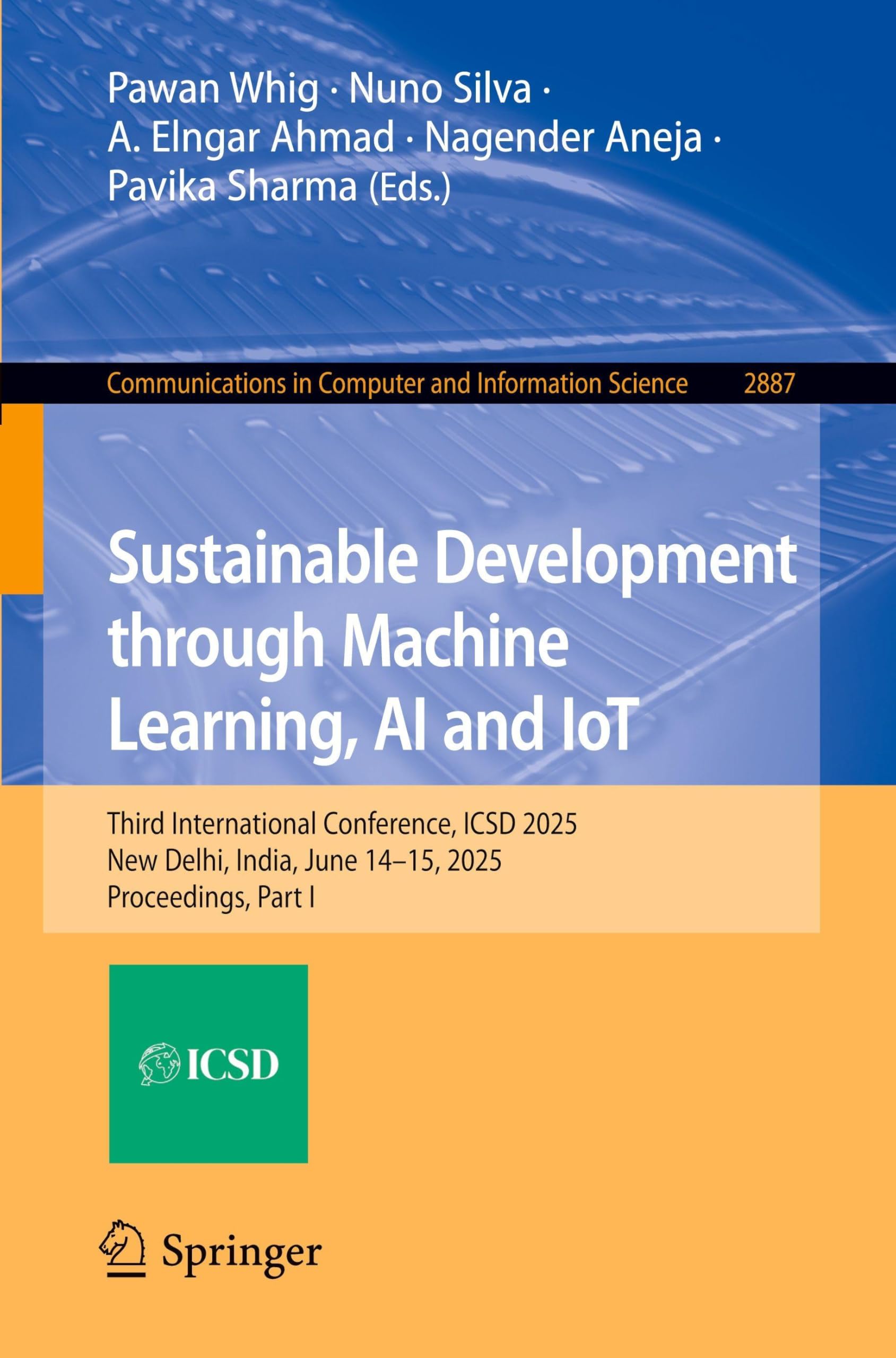 Sustainable Development through Machine Learning, AI and IoT - 9783032192387