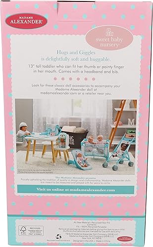 Miniatura 4 de Madame Alexander Muñeca de abrazos y risas de 13", tono de piel oscuro