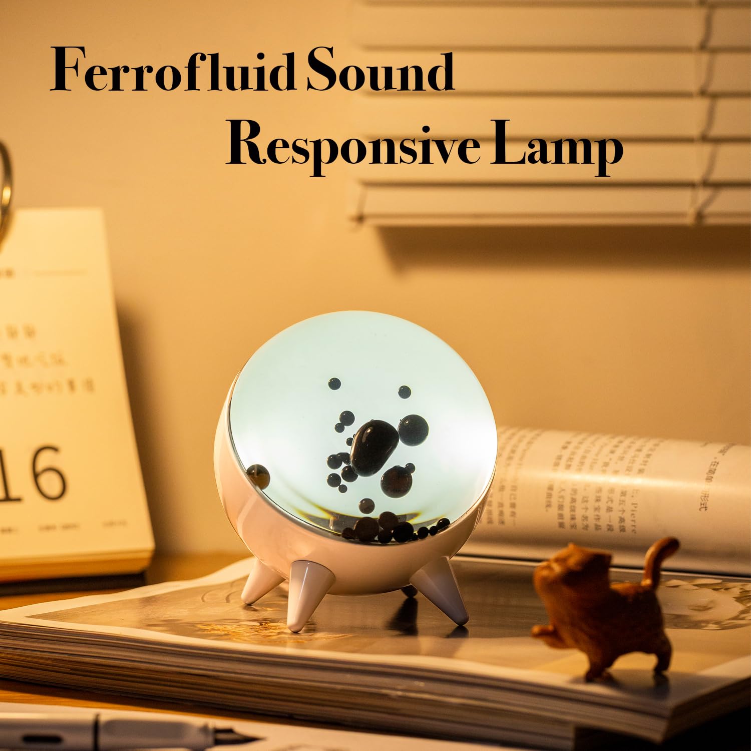 Ferrofluid Sound Visualizer, Rhythm Lamp, Ferrofluid Dancing to The Beat of The Music, Symbiont in a Bottle - Image 2