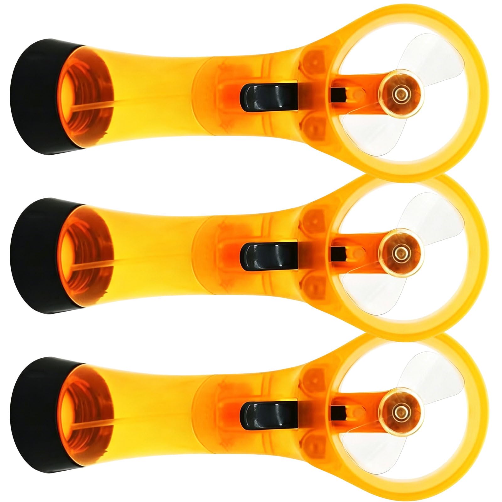 Uqezagpa 3Pcs Handheld Fan Set Battery Operated for Beach Camping and Travel Face Misting Fan