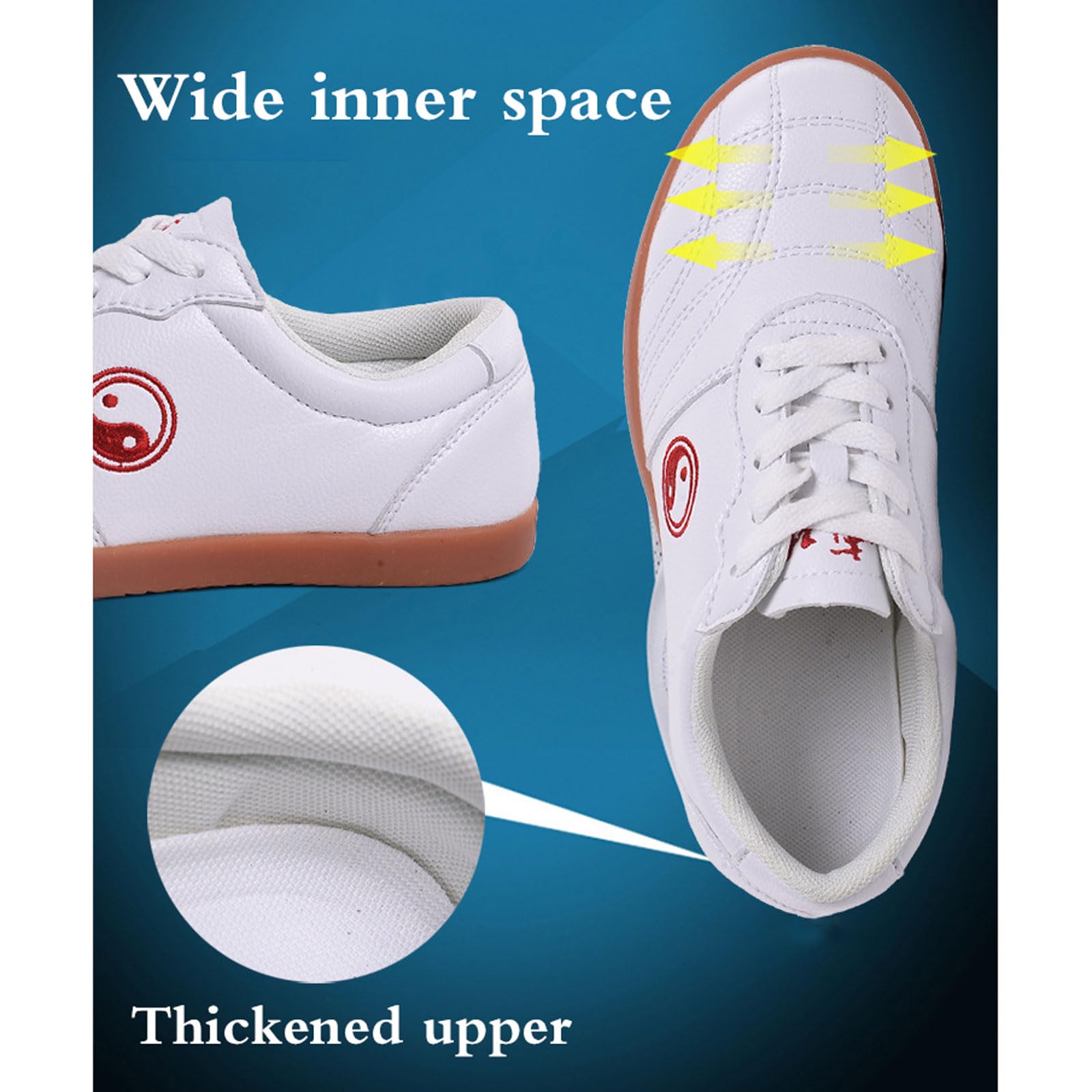 Tai Chi Wu Shu Kung Fu Scarpe,Scarpe Taekwondo,Scarpe da Taekwondo Sport Boxe,Scarpe da Karate Kung Fu Tai Chi,Uomo e Donna,Unisex,Traspirante,Antiscivolo,Leggere,per Wushu Yoga