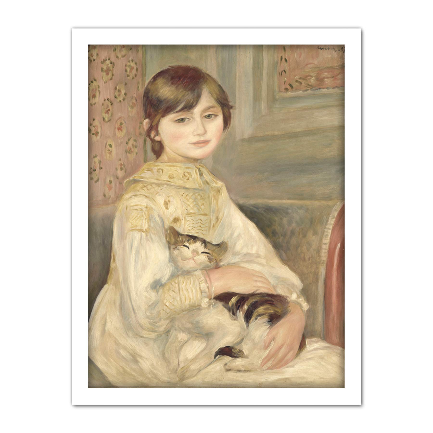 Auguste Renoir Julie Manet Large Framed Art Print Poster Wall Decor 18x24