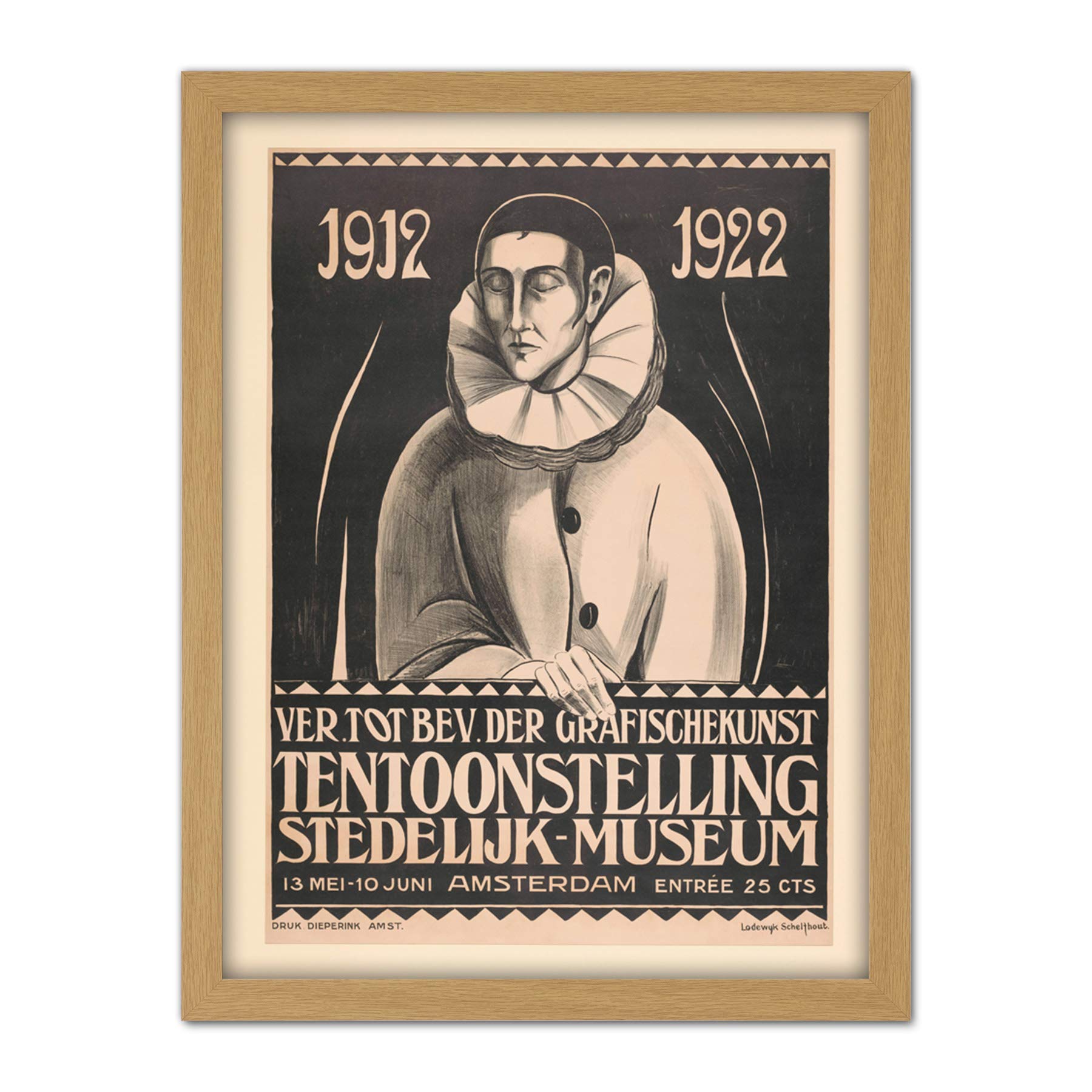 Artery8 Schelfhout Stedelijk Museum Amsterdam Advert Artwork Framed Wall Art Print 18X24 Inch