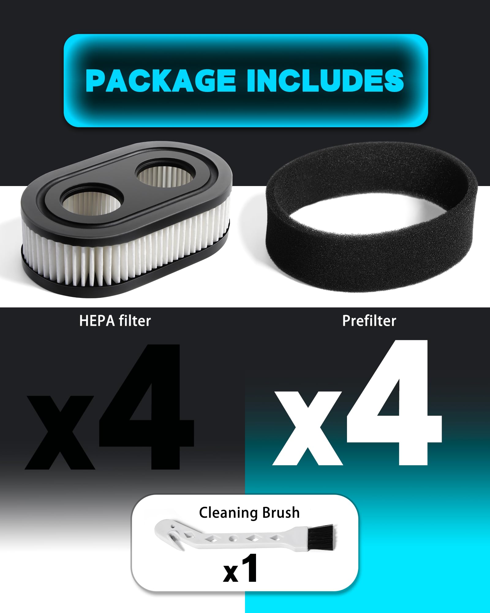 593260 Air Filter Cartridge For Briggs & Stratton 798452 334404 Air