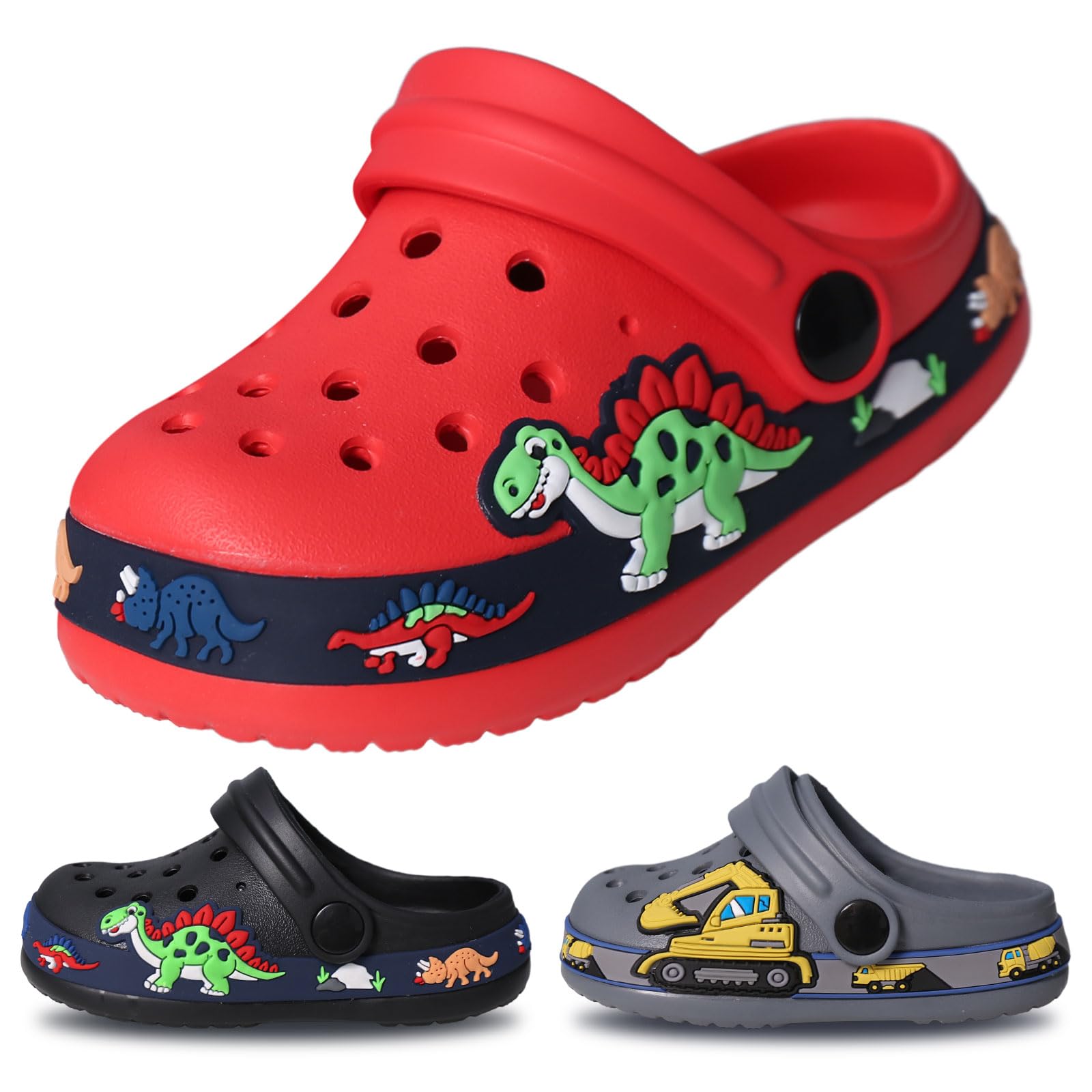 EDOTON Sabot Enfant, Chaussures de Jardin pour Enfants Douces et Confortables, Sabots Enfants Légères et Antidérapantes avec de Jolis Motifs (Unisexe)
