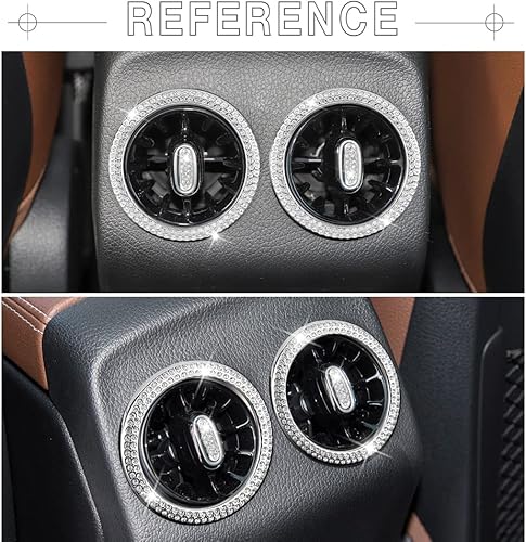 Miniatura 6 de 1797 Para Mercedes Benz Bling Accesorios CLA GLA GLB Clase A Asiento Trasero Del Coche AC Ventilación De Aire Salida Cubiertas H247 X247 C118 W177