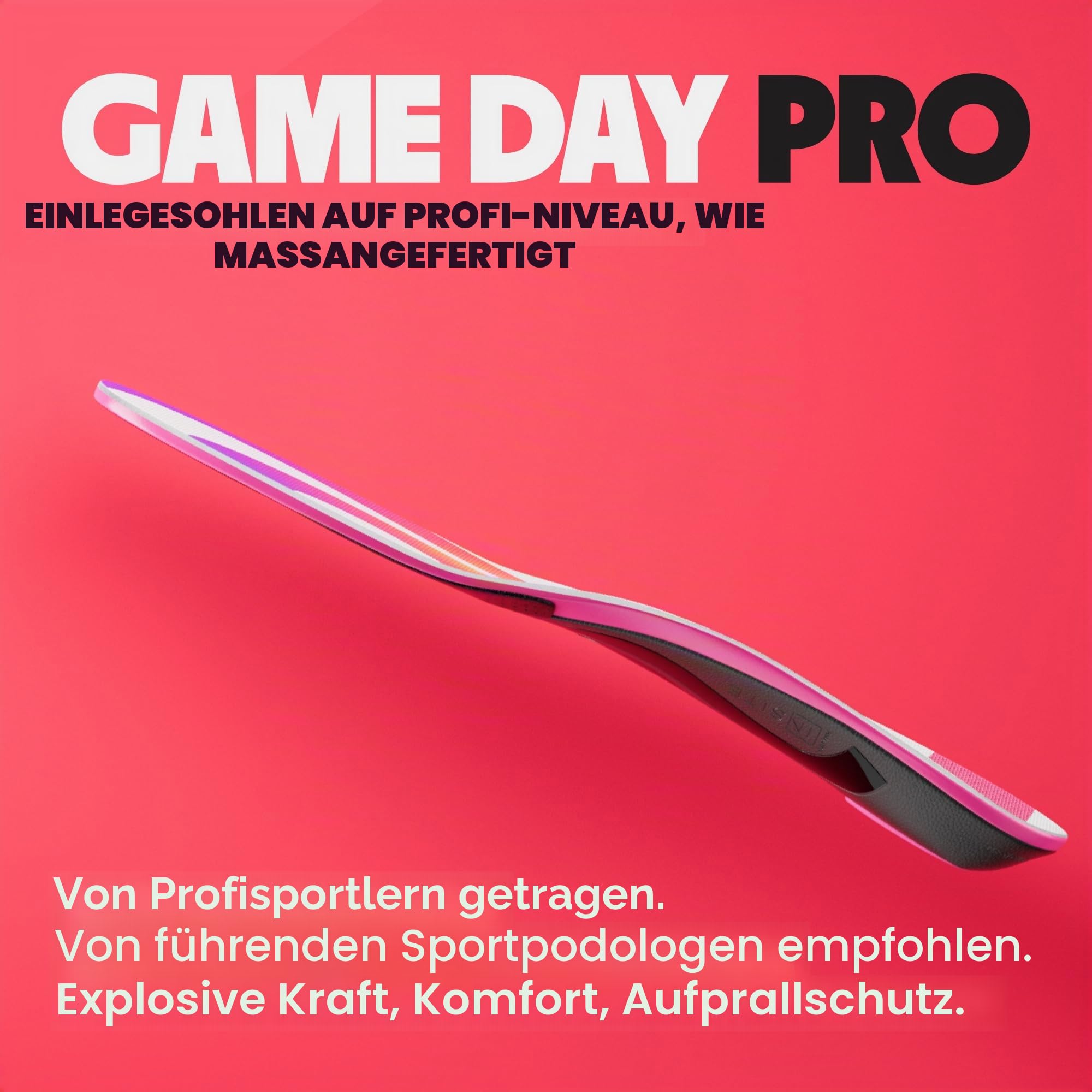 Move Game Day Pro - Ultimative Performance Sporteinlagen für Basketball, Volleyball, Fußball, Tennis, Leichtathletik, Baseball, Laufen und aktiven Lebensstil. Zusätzliche Stoßdämpfung