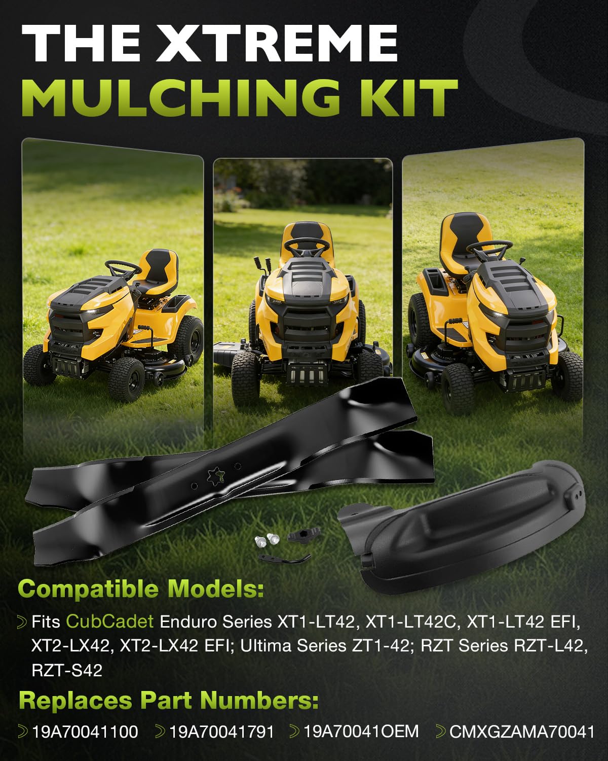 HQPASFY Kit di pacciamatura 106,7 cm con centro stellato
