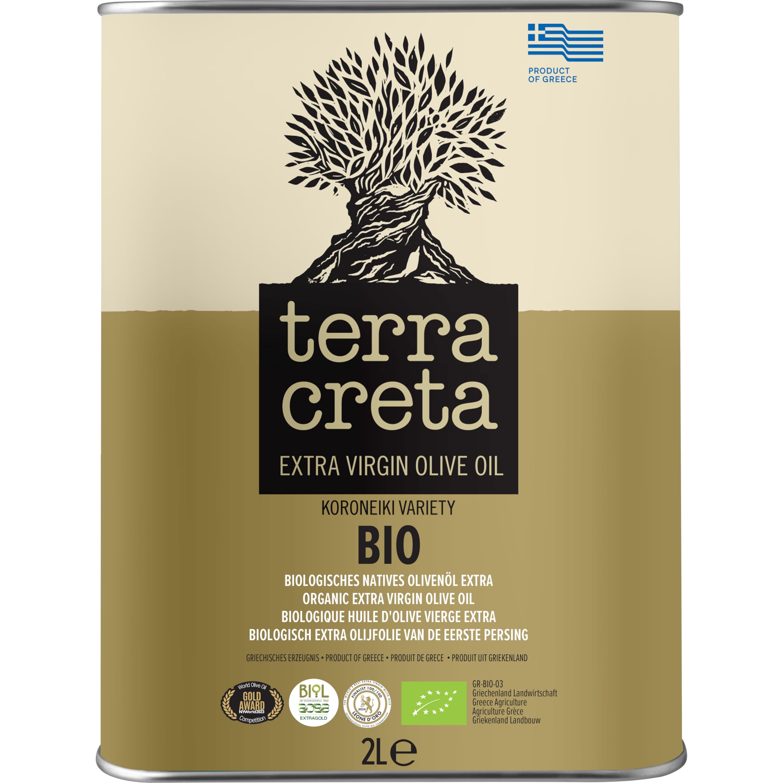 Terra Creta BIO - Extra natives Olivenöl (2 l Kanister)